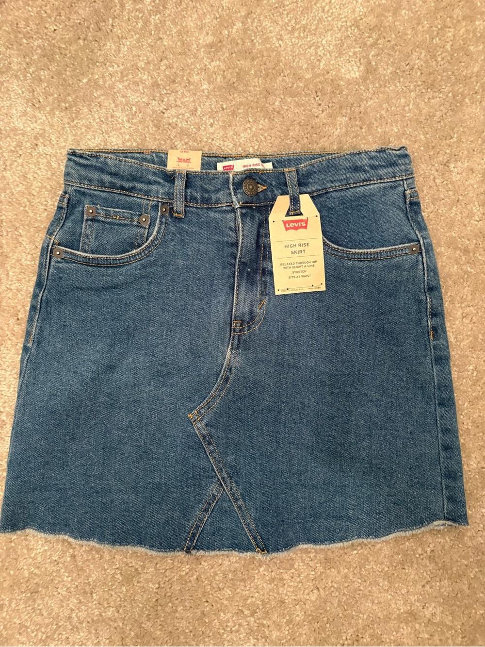 Levi's girls High-Rise Denim Skirt in Blue